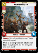 Image for Kachirho Militia (160/264) (ASH) - Star Wars: Unlimited