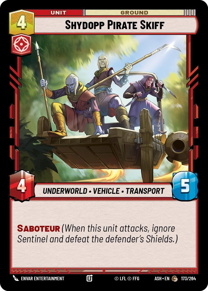 Image for Shydopp Pirate Skiff (173/264) (ASH) - Star Wars: Unlimited