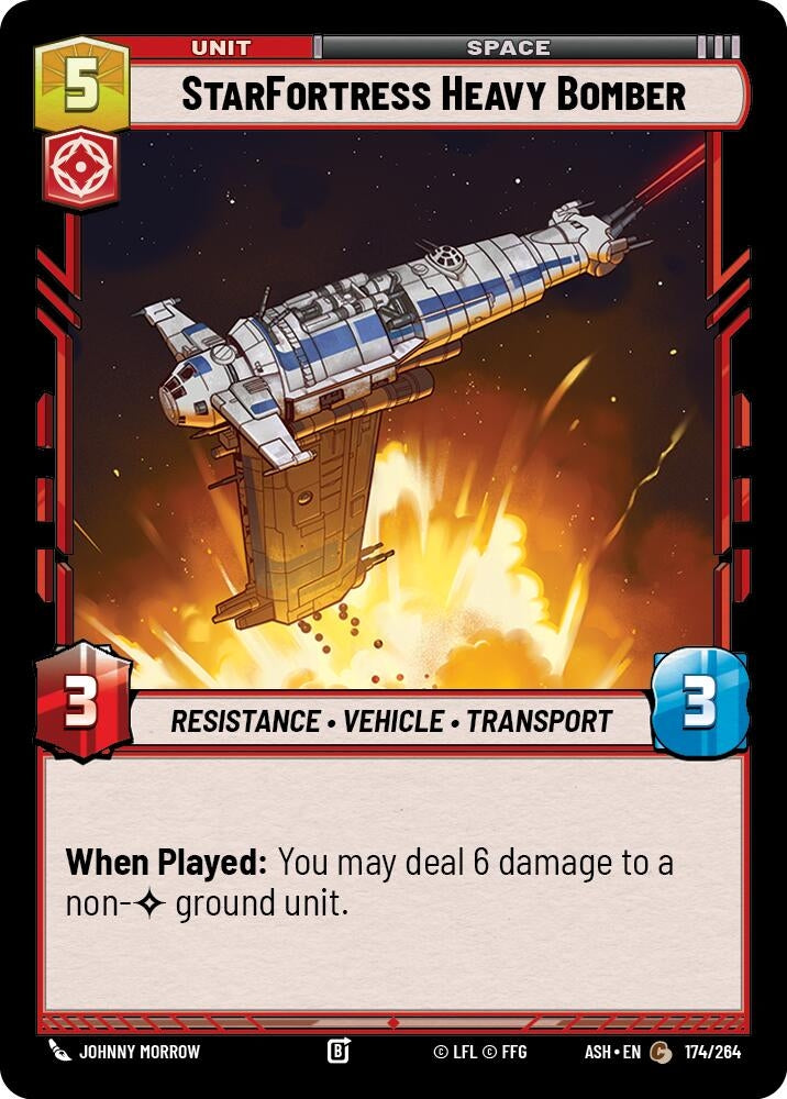 Image for StarFortress Heavy Bomber (174/264) (ASH) - Star Wars: Unlimited