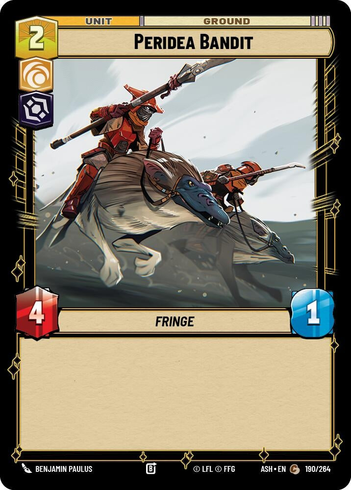 Image for Peridea Bandit (190/264) (ASH) - Star Wars: Unlimited