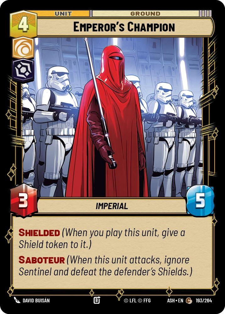 Image for Emperor's Champion (193/264) (ASH) - Star Wars: Unlimited