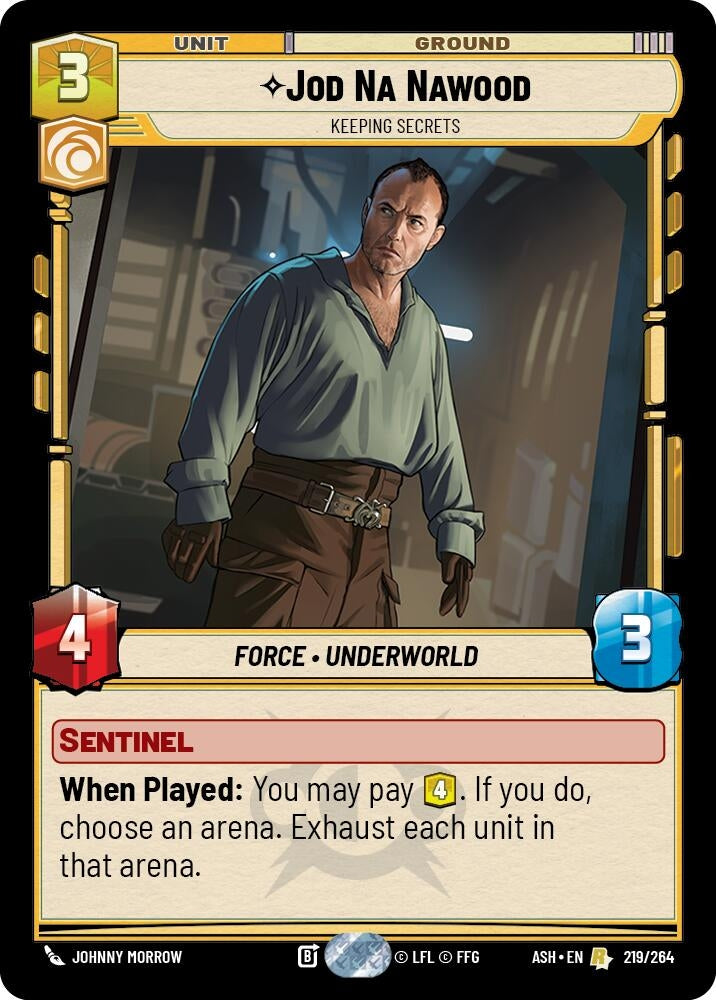 Image for Jod Na Nawood - Keeping Secrets (219/264) (ASH) - Star Wars: Unlimited