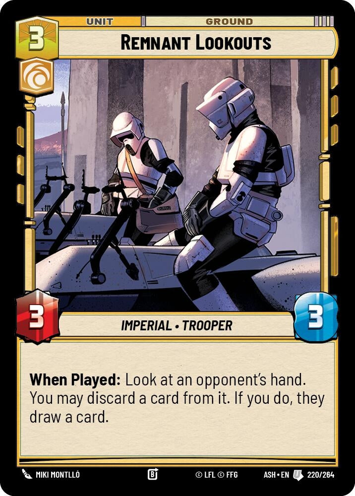 Image for Remnant Lookouts (220/264) (ASH) - Star Wars: Unlimited