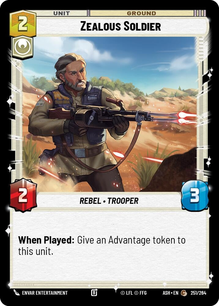 Image for Zealous Soldier (251/264) (ASH) - Star Wars: Unlimited