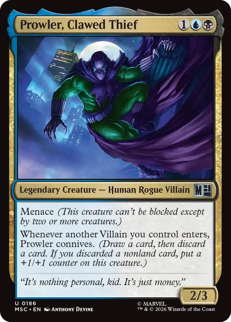 Merodeador, Ladrón con Garras [Marvel Super Heroes Commander]