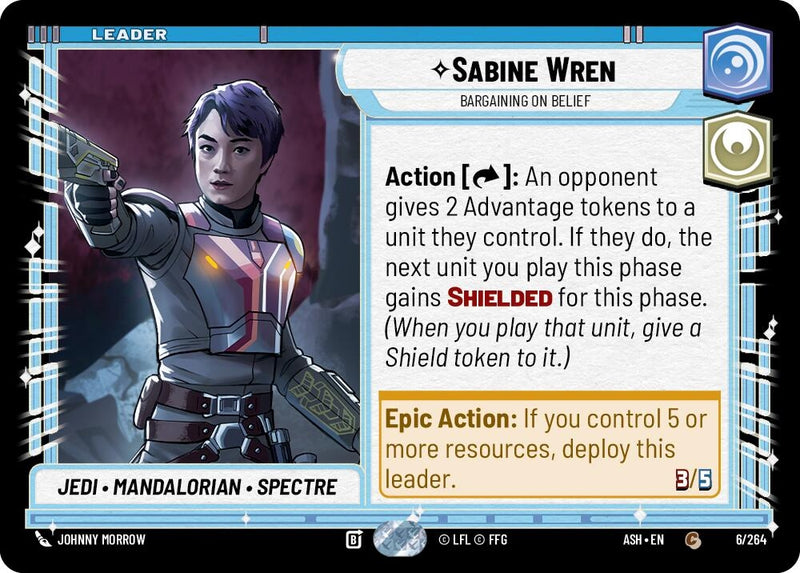 Image for Sabine Wren - Bargaining on Belief (6/264) (ASH) - Star Wars: Unlimited