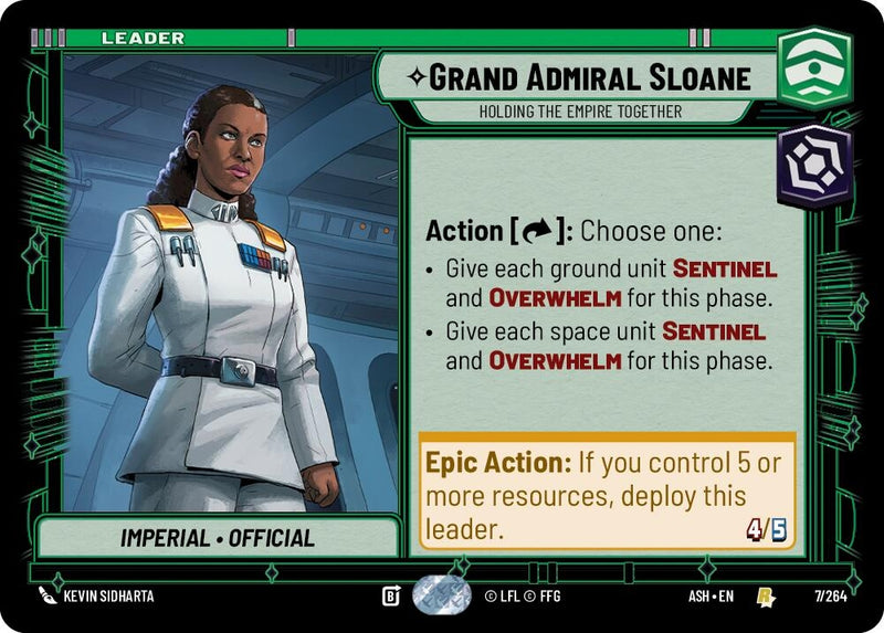 Image for Grand Admiral Sloane - Holding the Empire Together (7/264) (ASH) - Star Wars: Unlimited