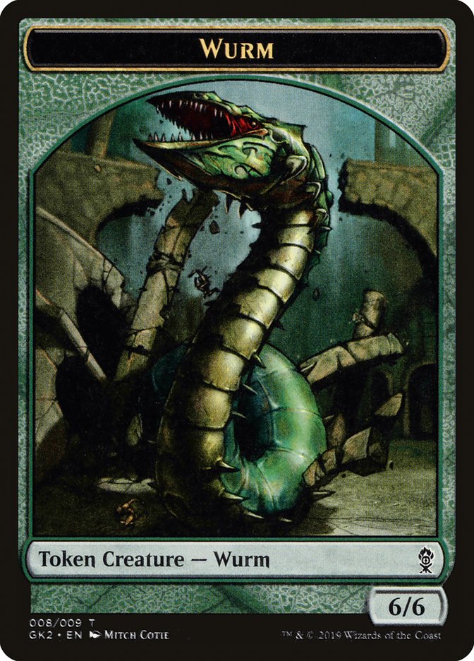 Jeton recto-verso Saprobionte // Ver [Jetons de la Guilde de Ravnica Allegiance]