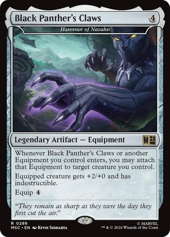 Garras de Black Panther - Martillo de Nazahn (Surge Foil) [Marvel Super Heroes Commander]