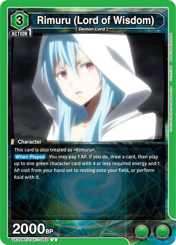 Image for Rimuru (Lord of Wisdom) (UE20BT/TSK-1-092) (UE20BT) - Union Arena