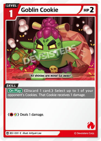 Image for Goblin Cookie (BS1-001) (BS1-BS2) - CookieRun: Braverse TCG