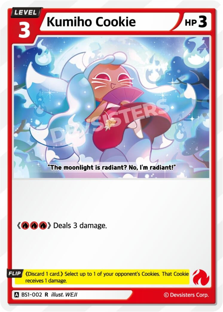 Image for Kumiho Cookie (002) (BS1-002) (BS1-BS2) - CookieRun: Braverse TCG