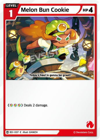 Image for Melon Bun Cookie (BS1-007) (BS1-BS2) - CookieRun: Braverse TCG