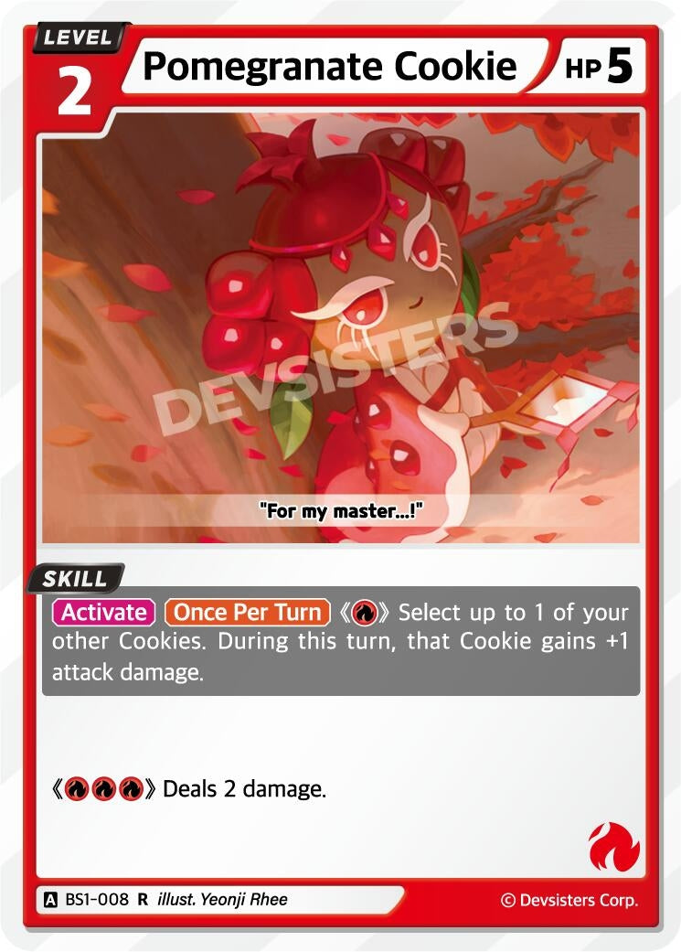 Image for Pomegranate Cookie (BS1-008) (BS1-BS2) - CookieRun: Braverse TCG