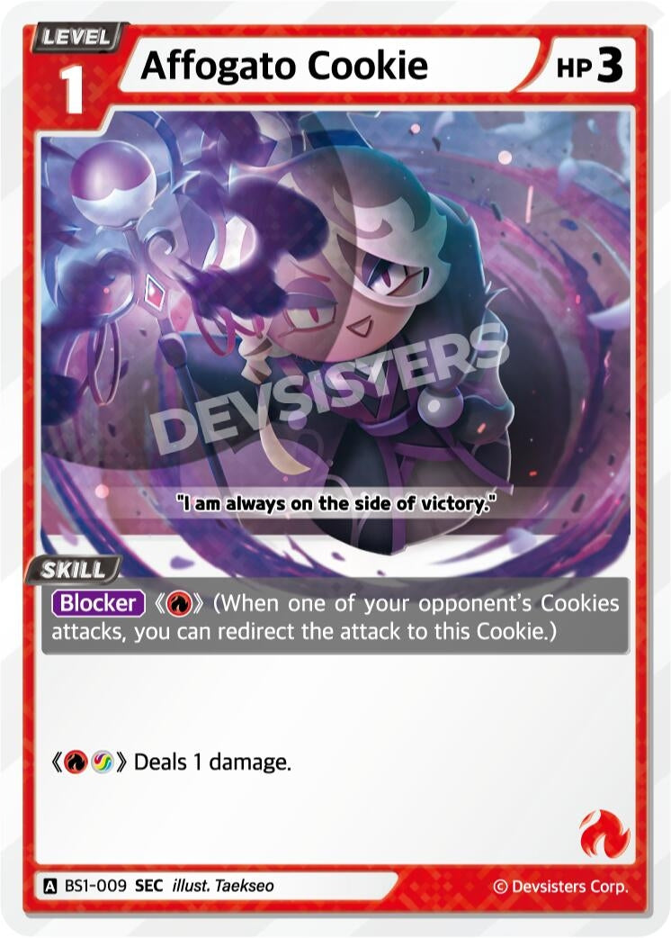 Image for Affogato Cookie (SEC) (BS1-009) (BS1-BS2) - CookieRun: Braverse TCG