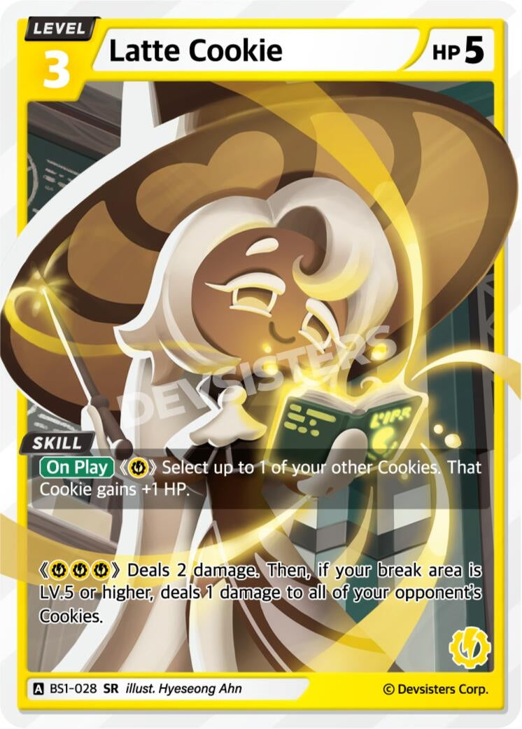 Image for Latte Cookie (BS1-028) (BS1-BS2) - CookieRun: Braverse TCG