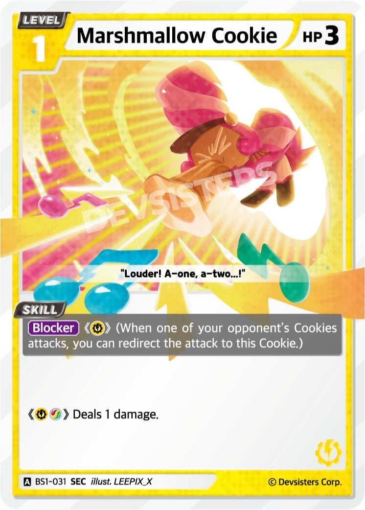 Image for Marshmallow Cookie (SEC) (BS1-031) (BS1-BS2) - CookieRun: Braverse TCG