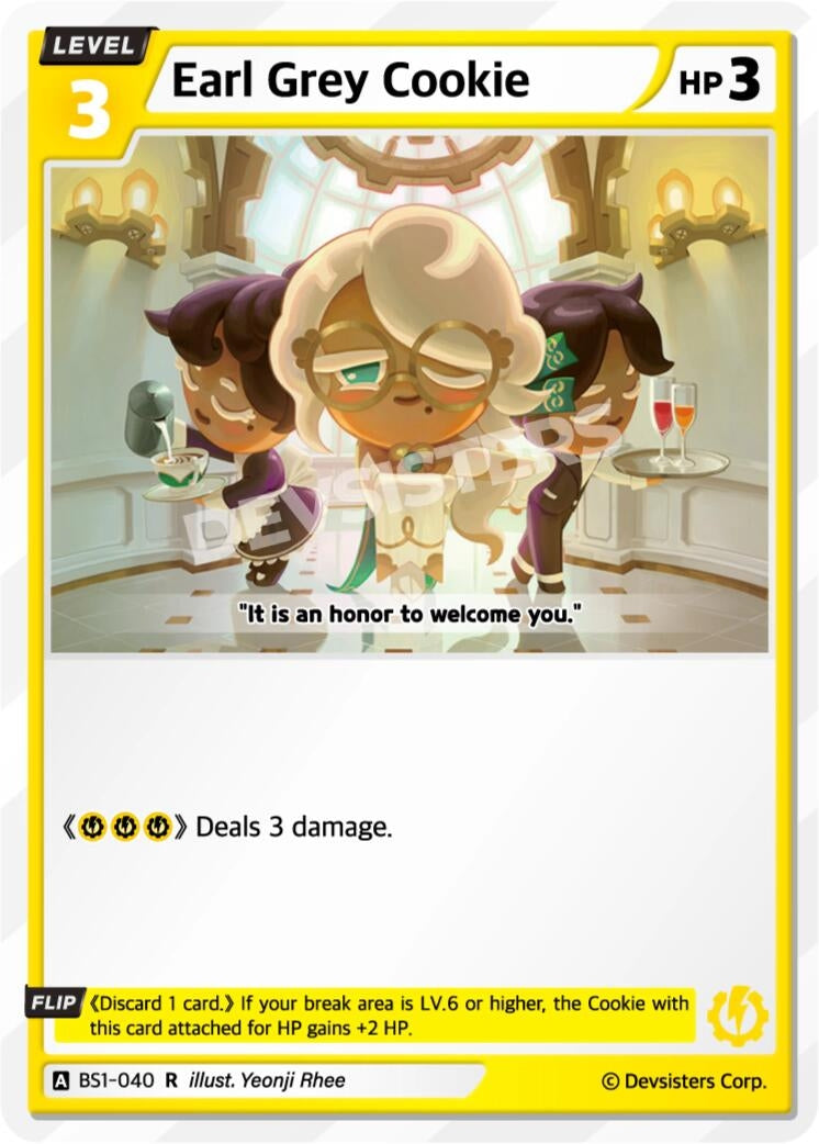 Image for Earl Grey Cookie (Ver. 1) (BS1-040) (BS1-BS2) - CookieRun: Braverse TCG