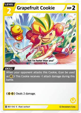 Image for Grapefruit Cookie (BS1-042) (BS1-BS2) - CookieRun: Braverse TCG