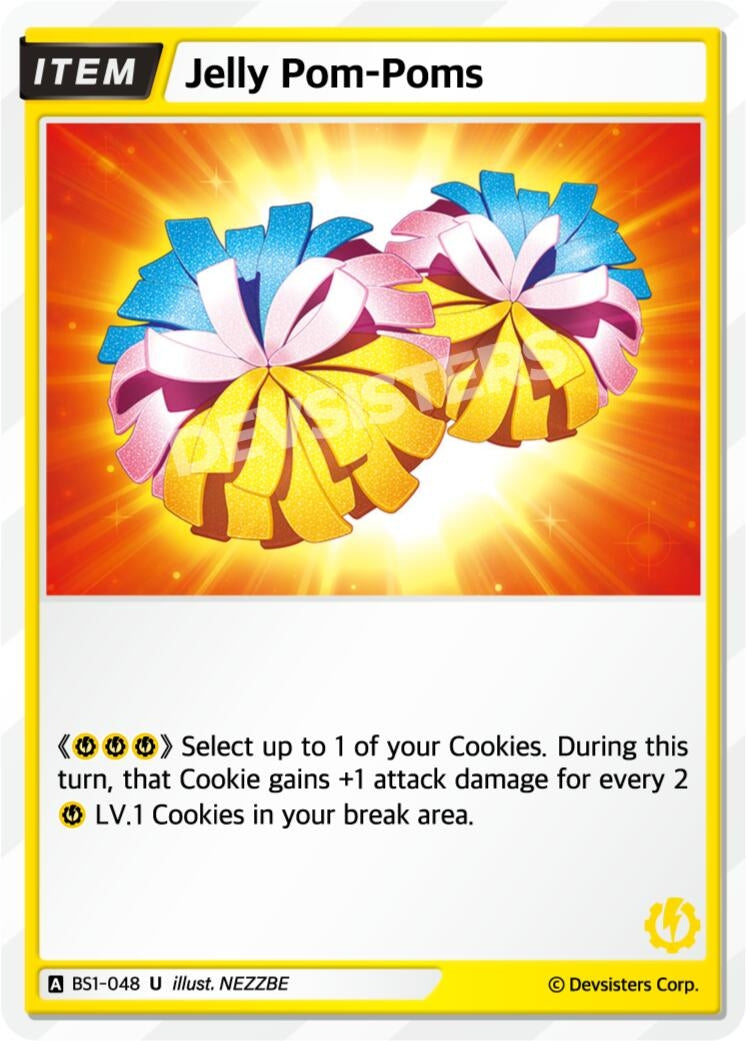 Image for Jelly Pom-Poms (BS1-048) (BS1-BS2) - CookieRun: Braverse TCG