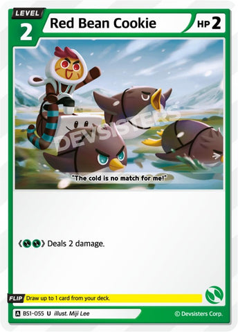 Image for Red Bean Cookie (BS1-055) (BS1-BS2) - CookieRun: Braverse TCG