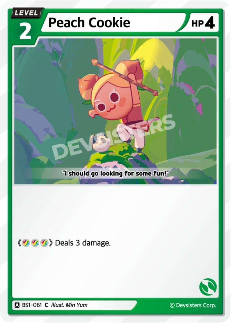 Image for Peach Cookie (BS1-061) (BS1-BS2) - CookieRun: Braverse TCG