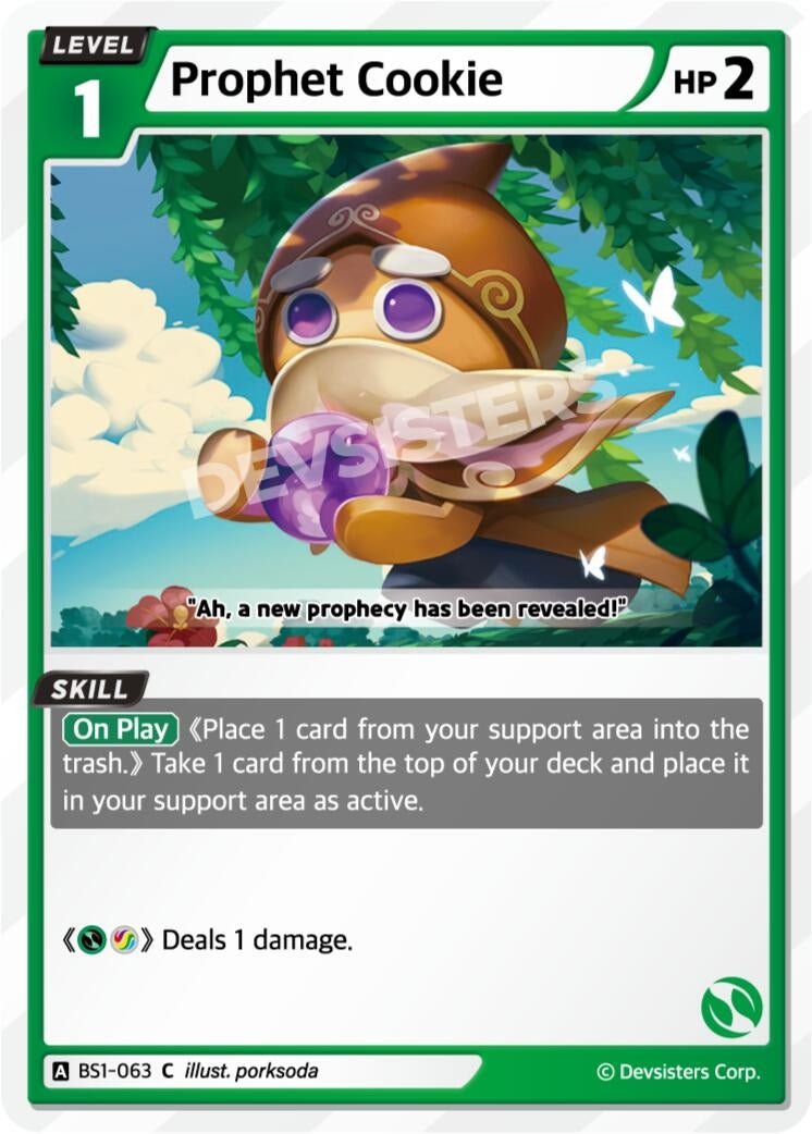 Image for Prophet Cookie (BS1-063) (BS1-BS2) - CookieRun: Braverse TCG