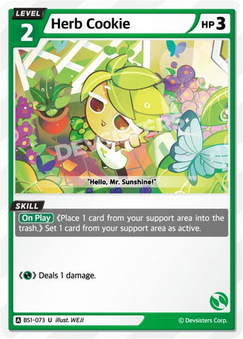 Image for Herb Cookie (BS1-073) (BS1-BS2) - CookieRun: Braverse TCG