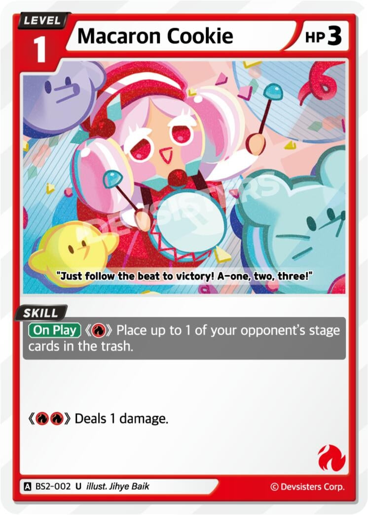 Image for Macaron Cookie (BS2-002) (BS1-BS2) - CookieRun: Braverse TCG