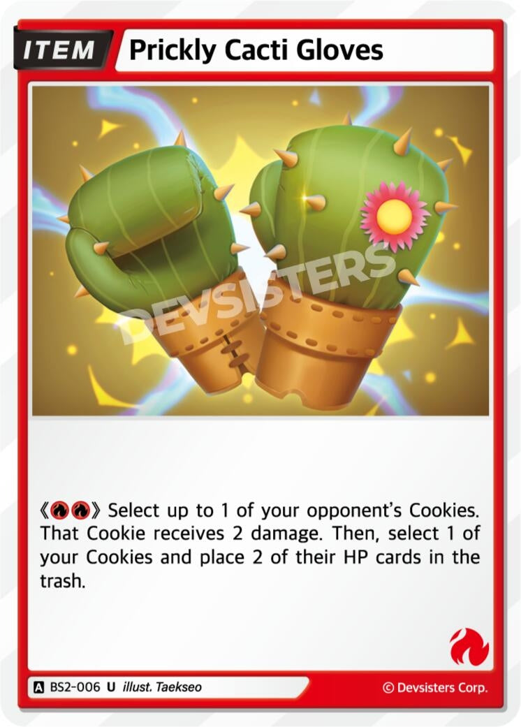 Image for Prickly Cacti Gloves (BS2-006) (BS1-BS2) - CookieRun: Braverse TCG