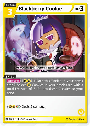 Image for Blackberry Cookie (BS2-011) (BS1-BS2) - CookieRun: Braverse TCG