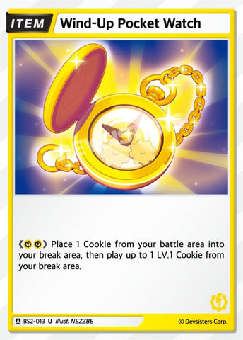 Image for Wind-Up Pocket Watch (BS2-013) (BS1-BS2) - CookieRun: Braverse TCG