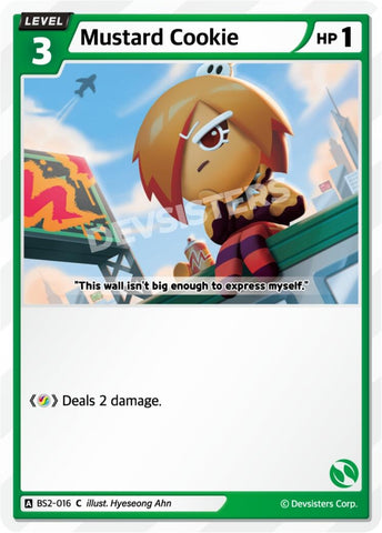 Image for Mustard Cookie (BS2-016) (BS1-BS2) - CookieRun: Braverse TCG
