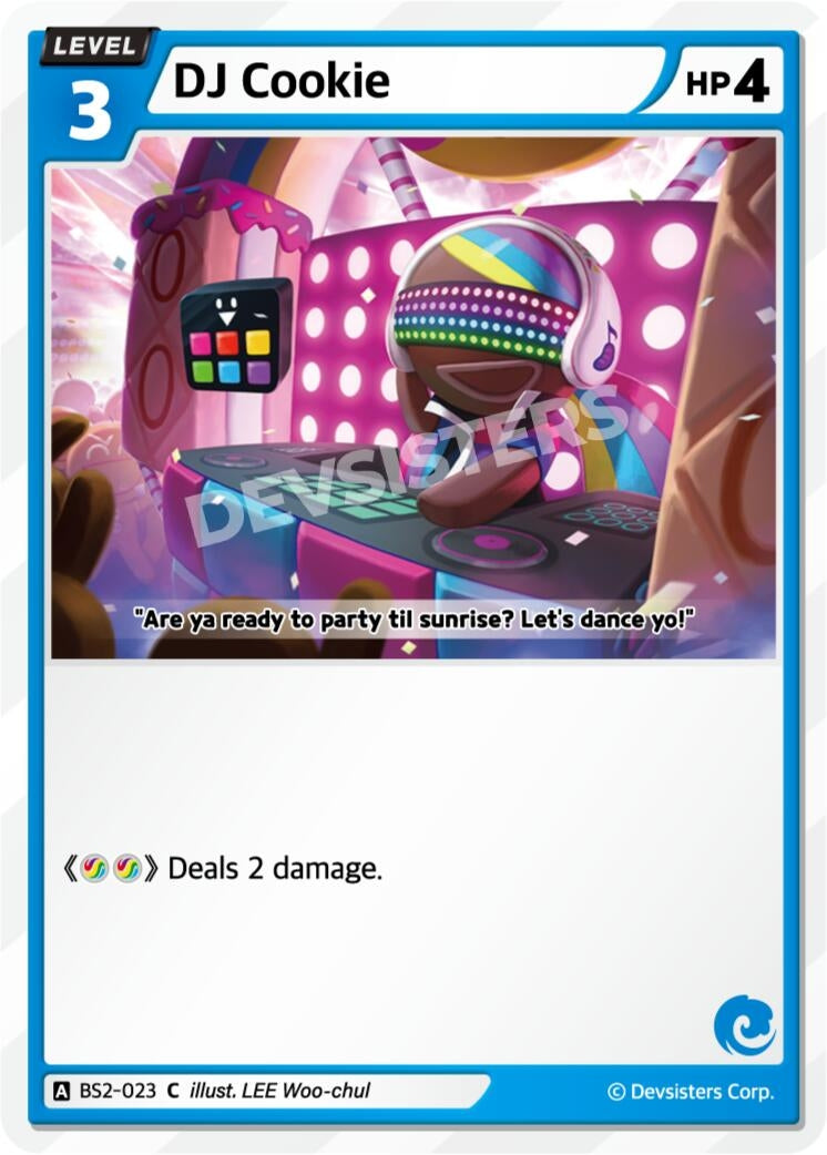 Image for DJ Cookie (BS2-023) (BS1-BS2) - CookieRun: Braverse TCG