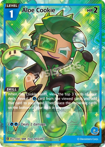 Image for Aloe Cookie (SSR) (BS2-040) (BS1-BS2) - CookieRun: Braverse TCG