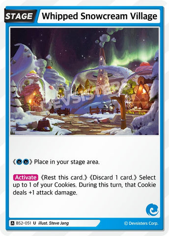 Image for Whipped Snowcream Village (BS2-051) (BS1-BS2) - CookieRun: Braverse TCG