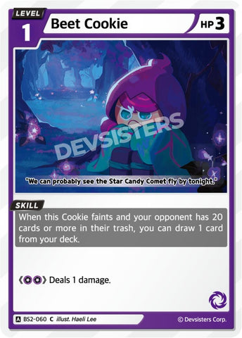 Image for Beet Cookie (BS2-060) (BS1-BS2) - CookieRun: Braverse TCG