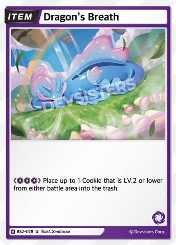Image for Dragon's Breath (BS2-078) (BS1-BS2) - CookieRun: Braverse TCG