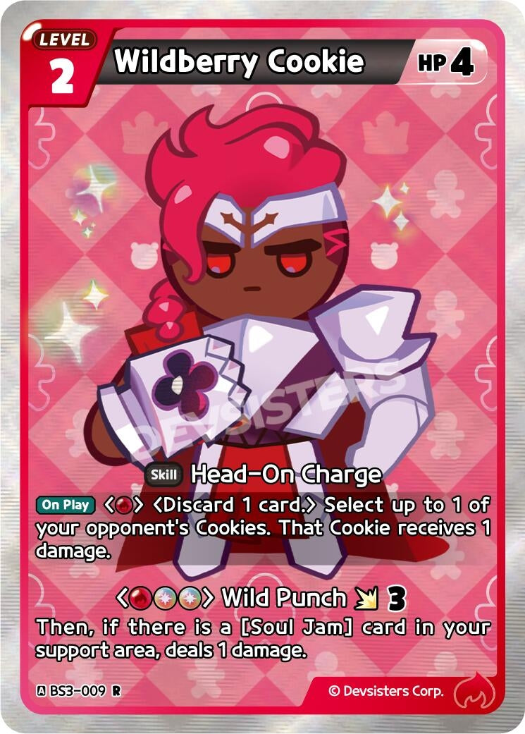 Image for Wildberry Cookie (009) (BS3-009) (BS3-BS4) - CookieRun: Braverse TCG