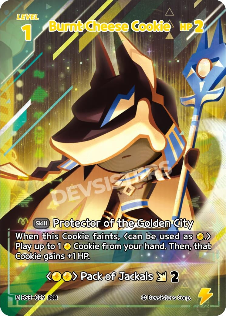 Image for Burnt Cheese Cookie (SSR) (BS3-029) (BS3-BS4) - CookieRun: Braverse TCG