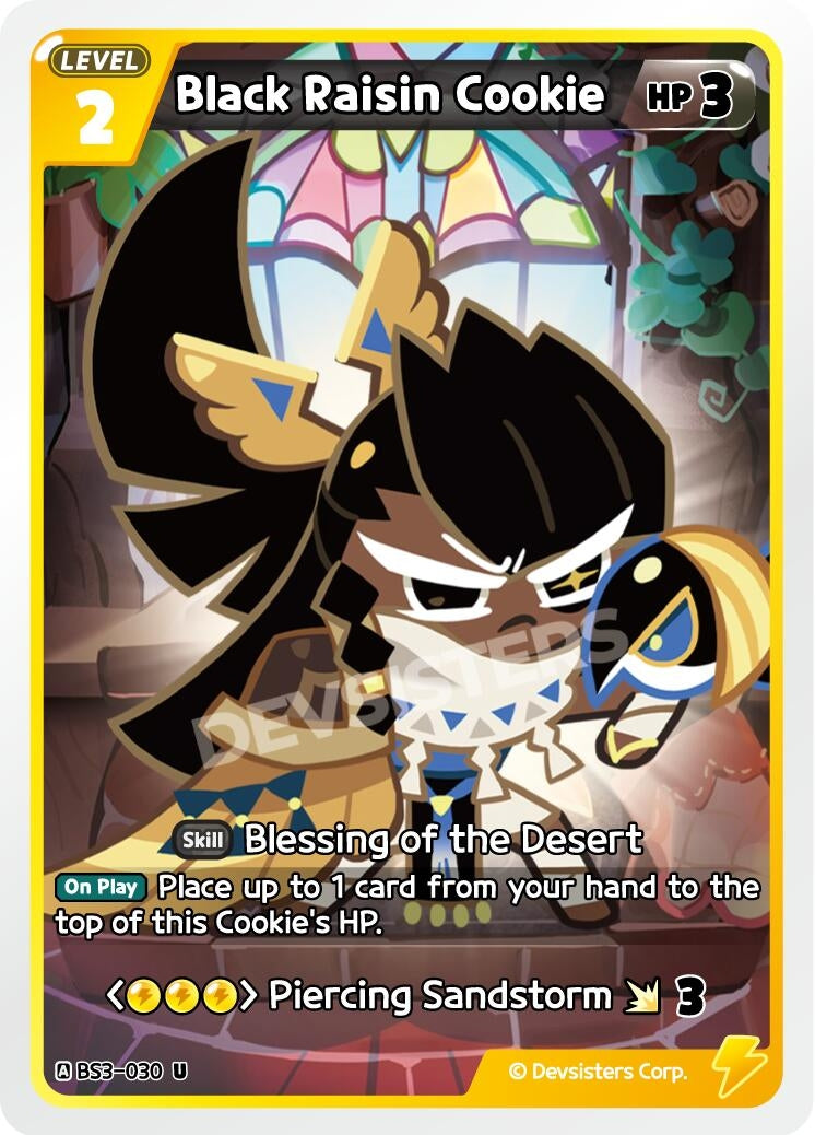 Image for Black Raisin Cookie (030) (BS3-030) (BS3-BS4) - CookieRun: Braverse TCG