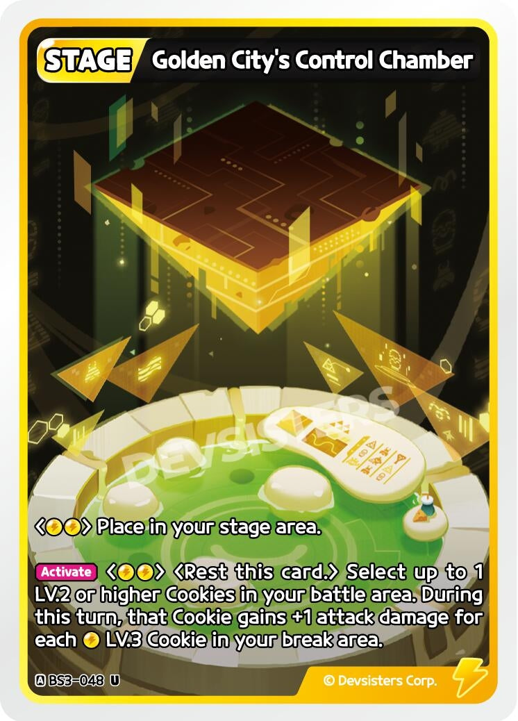 Image for Golden City's Control Chamber (BS3-048) (BS3-BS4) - CookieRun: Braverse TCG