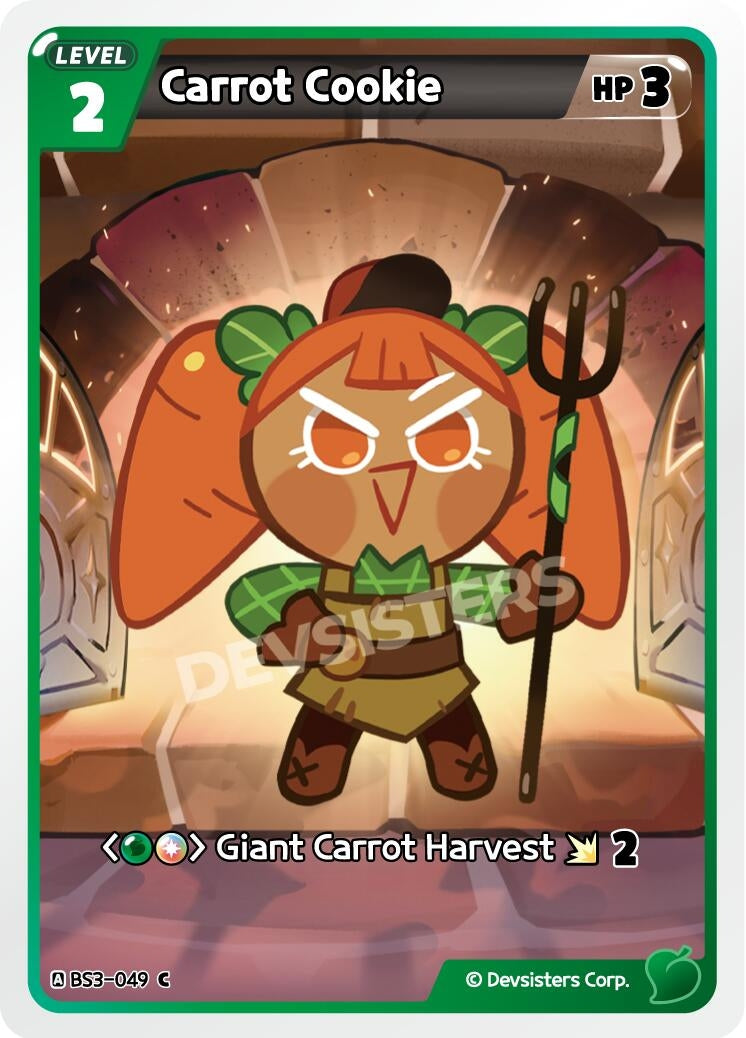 Image for Carrot Cookie (BS3-049) (BS3-BS4) - CookieRun: Braverse TCG