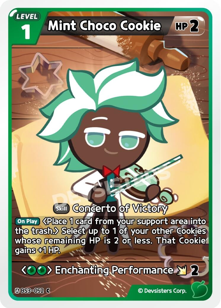 Image for Mint Choco Cookie (052) (BS3-052) (BS3-BS4) - CookieRun: Braverse TCG