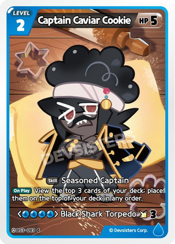 Image for Captain Caviar Cookie (BS3-083) (BS3-BS4) - CookieRun: Braverse TCG