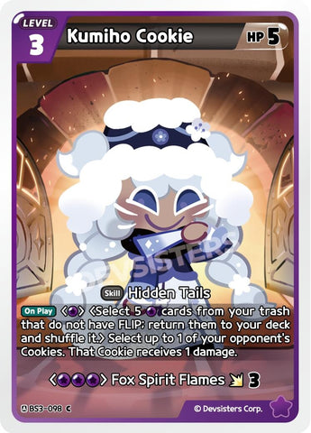 Image for Kumiho Cookie (098) (BS3-098) (BS3-BS4) - CookieRun: Braverse TCG