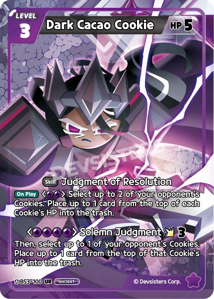Image for Dark Cacao Cookie (BS3-100) (BS3-BS4) - CookieRun: Braverse TCG