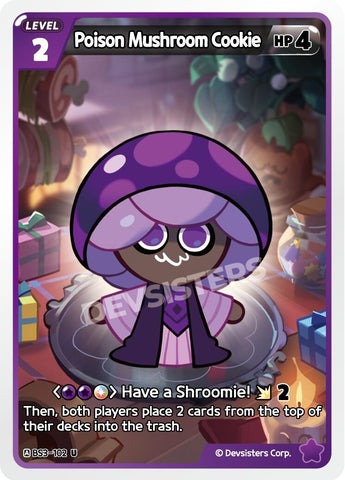 Image for Poison Mushroom Cookie (BS3-102) (BS3-BS4) - CookieRun: Braverse TCG