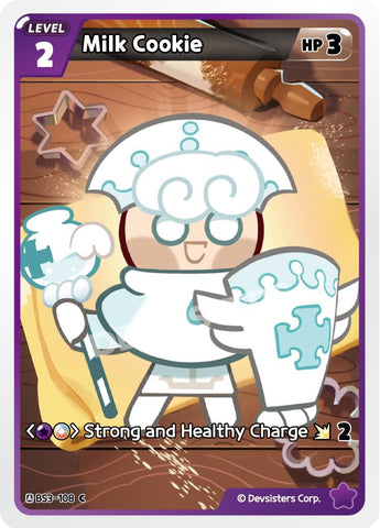 Image for Milk Cookie (BS3-108) (BS3-BS4) - CookieRun: Braverse TCG