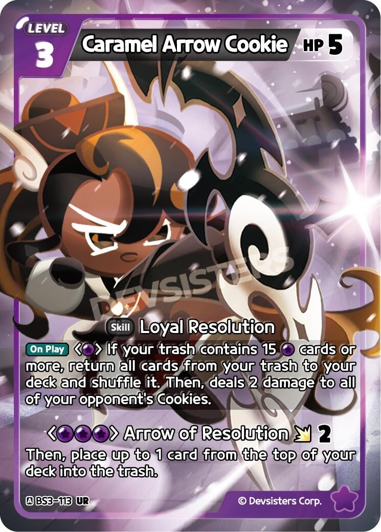Image for Caramel Arrow Cookie (BS3-113) (BS3-BS4) - CookieRun: Braverse TCG
